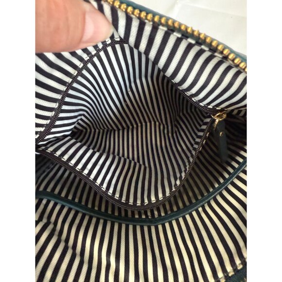 Kate Spade Vivian Hobo Bag Green Pebble Leather Purse Pockets Shoulder Strap - Picture 9 of 11